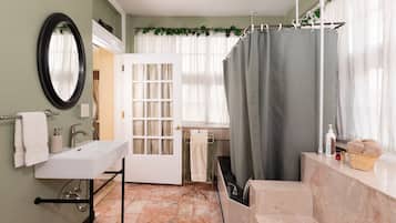 Single Room (The William Hazeldine Room) | Bathroom | Hair dryer, bathrobes, towels