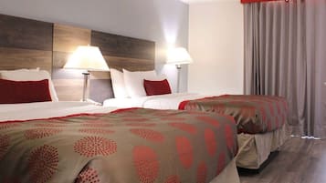 Individually furnished, desk, blackout drapes, soundproofing