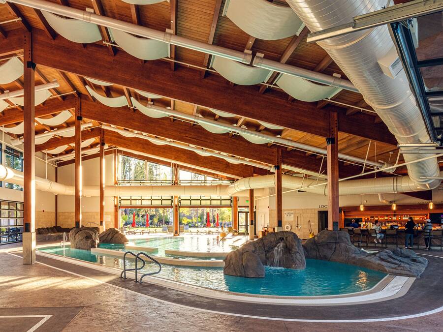 Indoor pool, outdoor pool