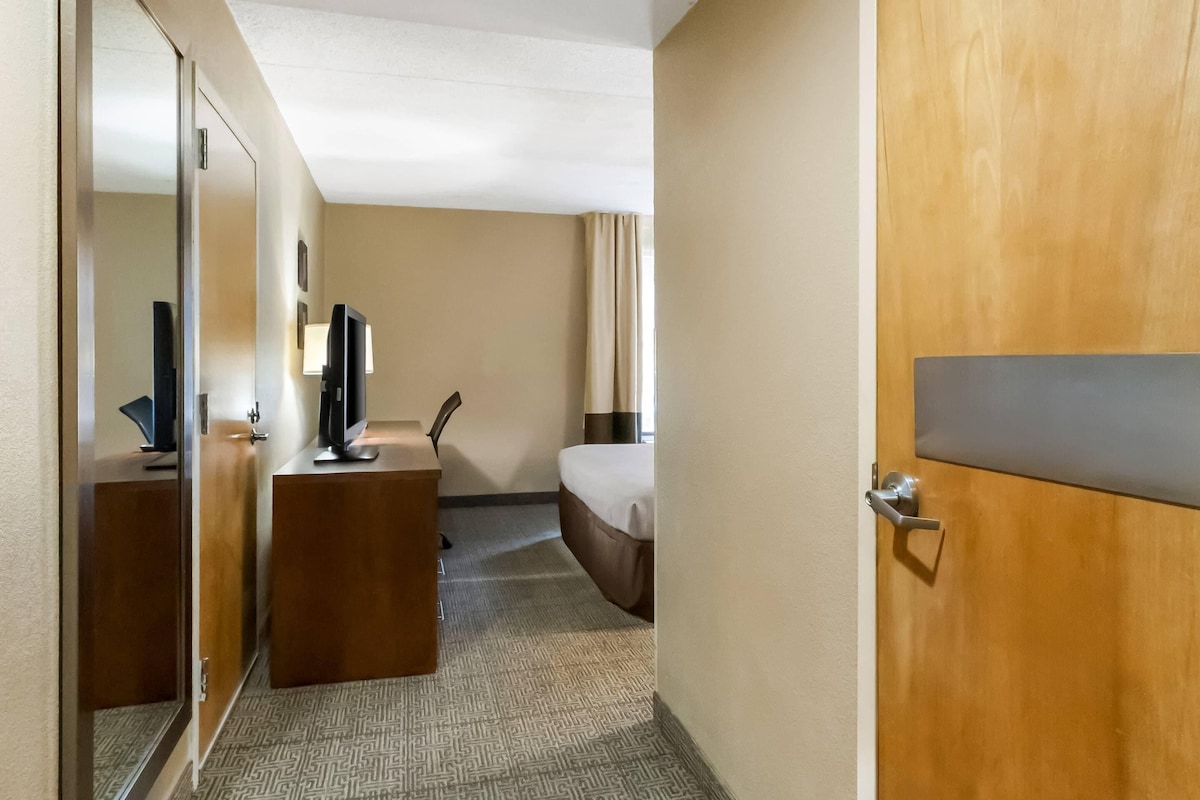 Room, 1 King Bed, Accessible Bathtub, Non Smoking | Egyptian cotton sheets, premium bedding, down duvets, desk