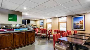 Free daily buffet breakfast