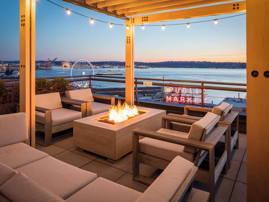 Terrasse sur le toit