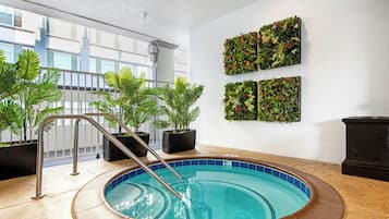 Indoor spa tub
