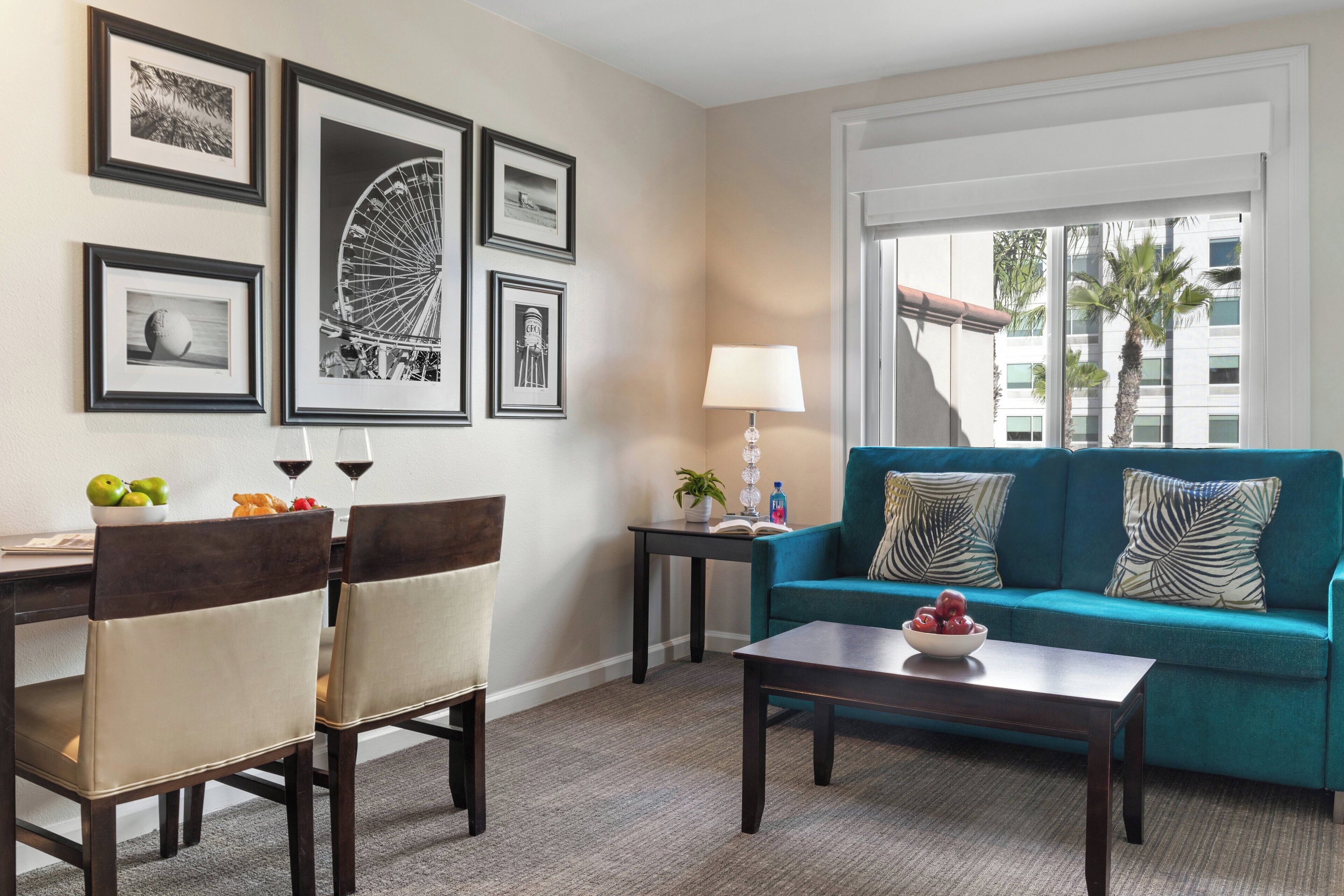 40-inch flat-screen tv with cable channels, tv, dvd player