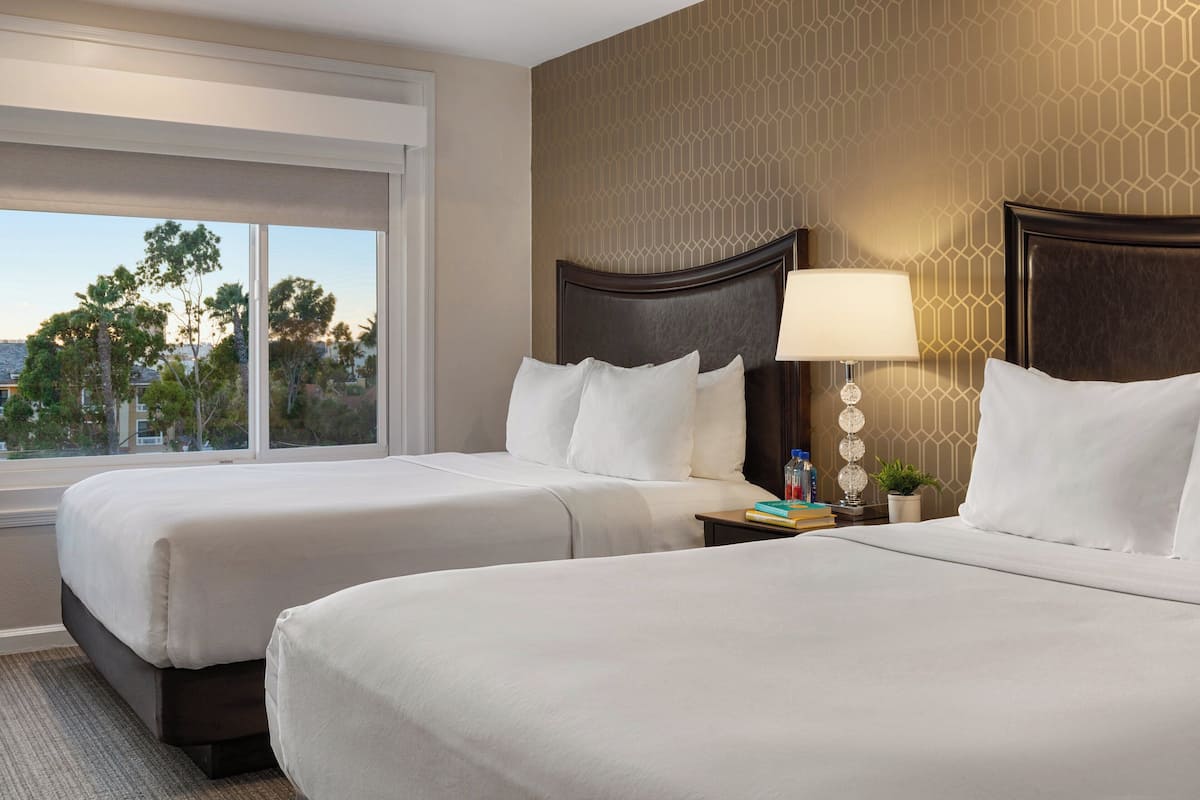 Suite, 2 Queen Beds | Pillowtop beds, in-room safe, desk, iron/ironing board