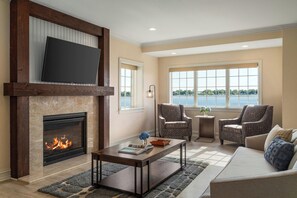 Una televisión de pantalla plana