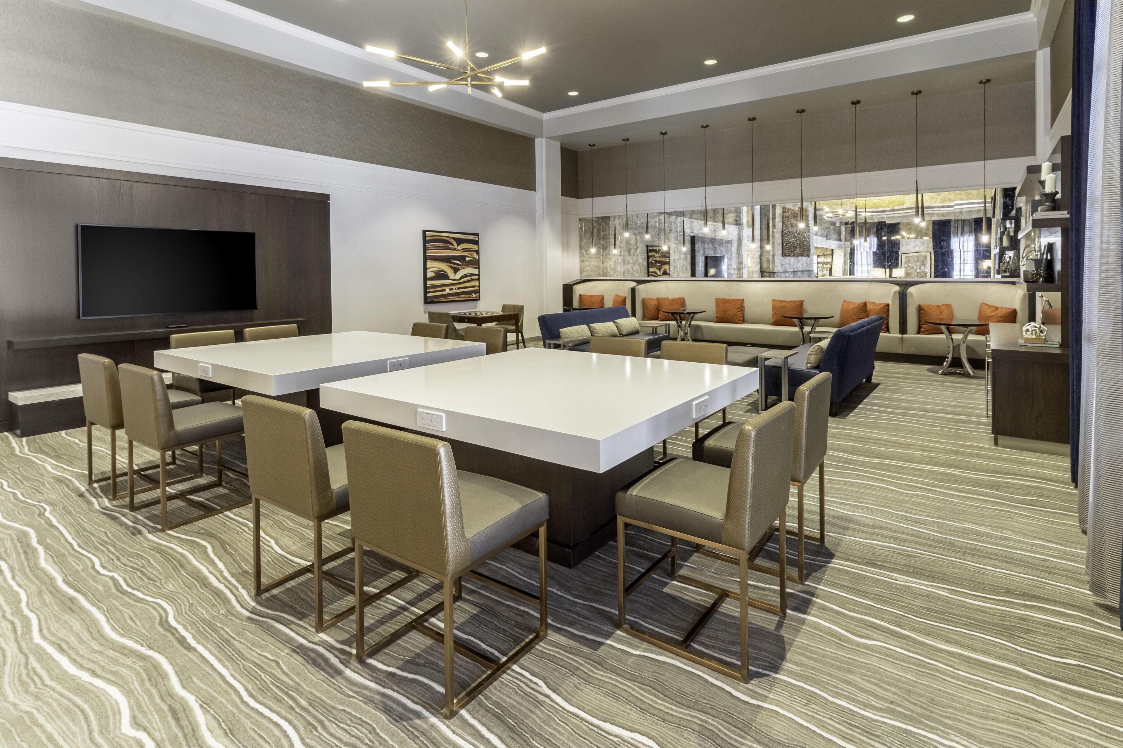Sala de estar en el lobby