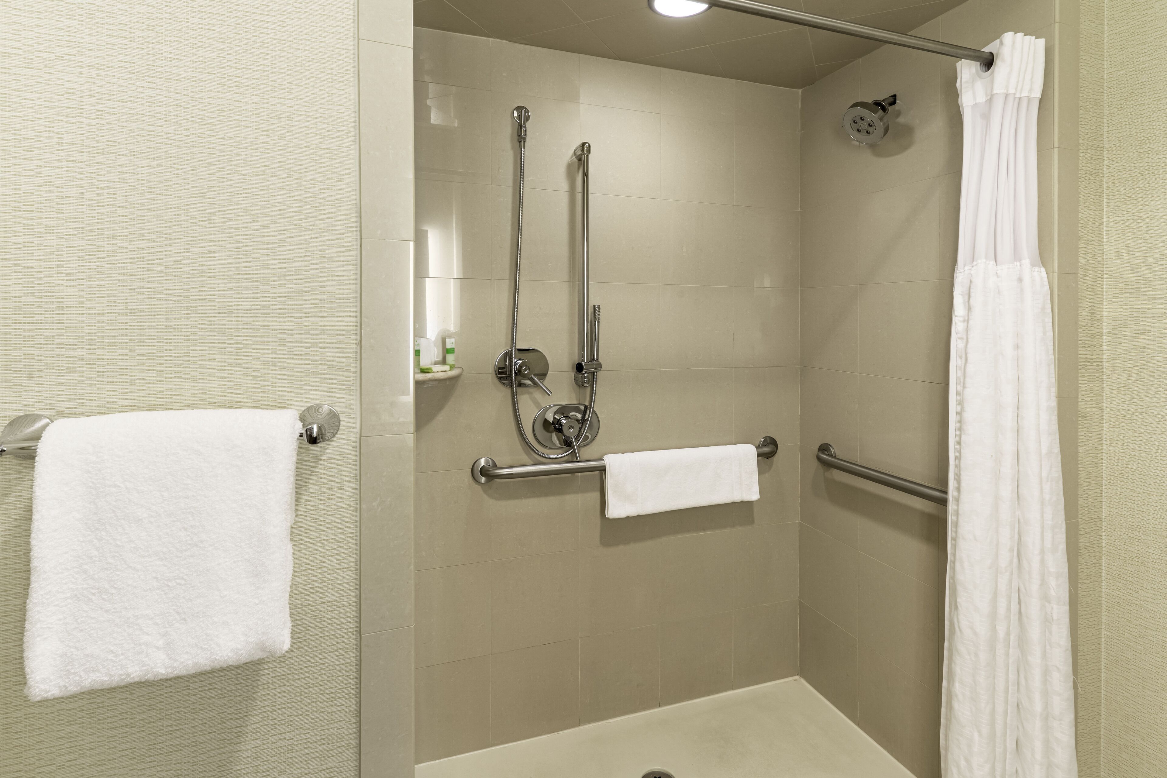 free toiletries, hair dryer, bathrobes, towels