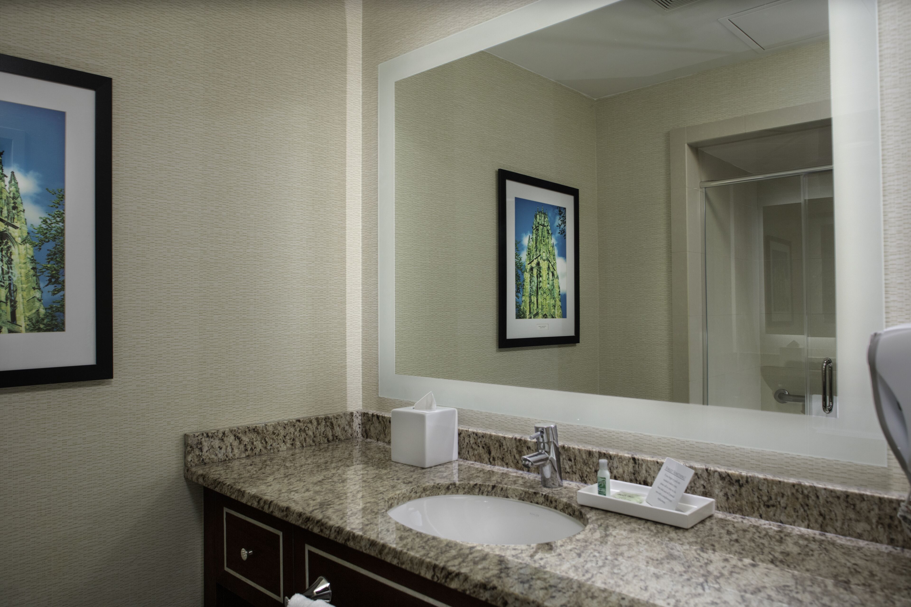 free toiletries, hair dryer, bathrobes, towels