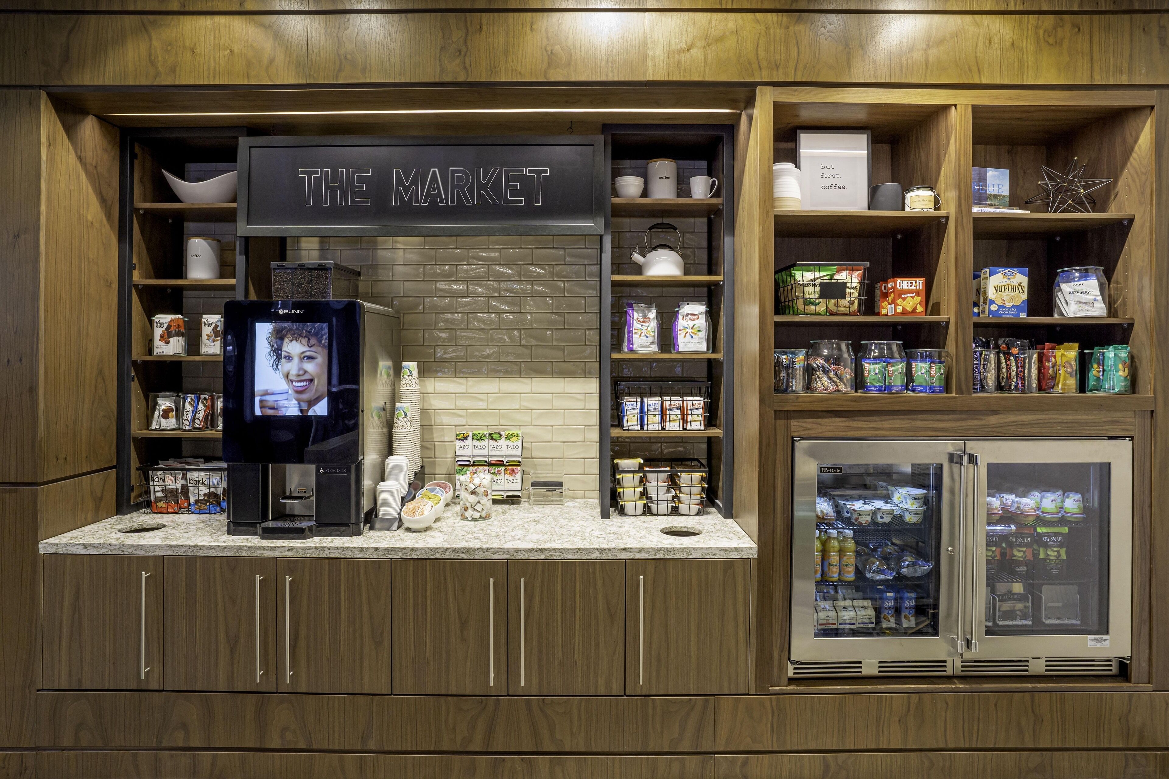 Daily self-serve breakfast for a fee