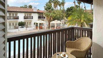 Premium bedding, down comforters, pillowtop beds, in-room safe