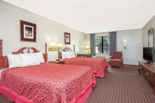 Room, 2 Double Beds, Non Smoking | WiFi (free), bed sheets