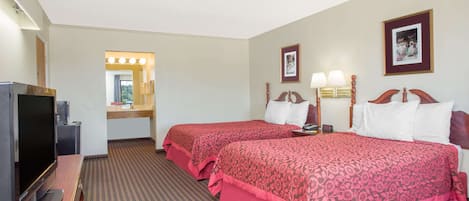 Desk, blackout curtains, cots/infant beds, rollaway beds