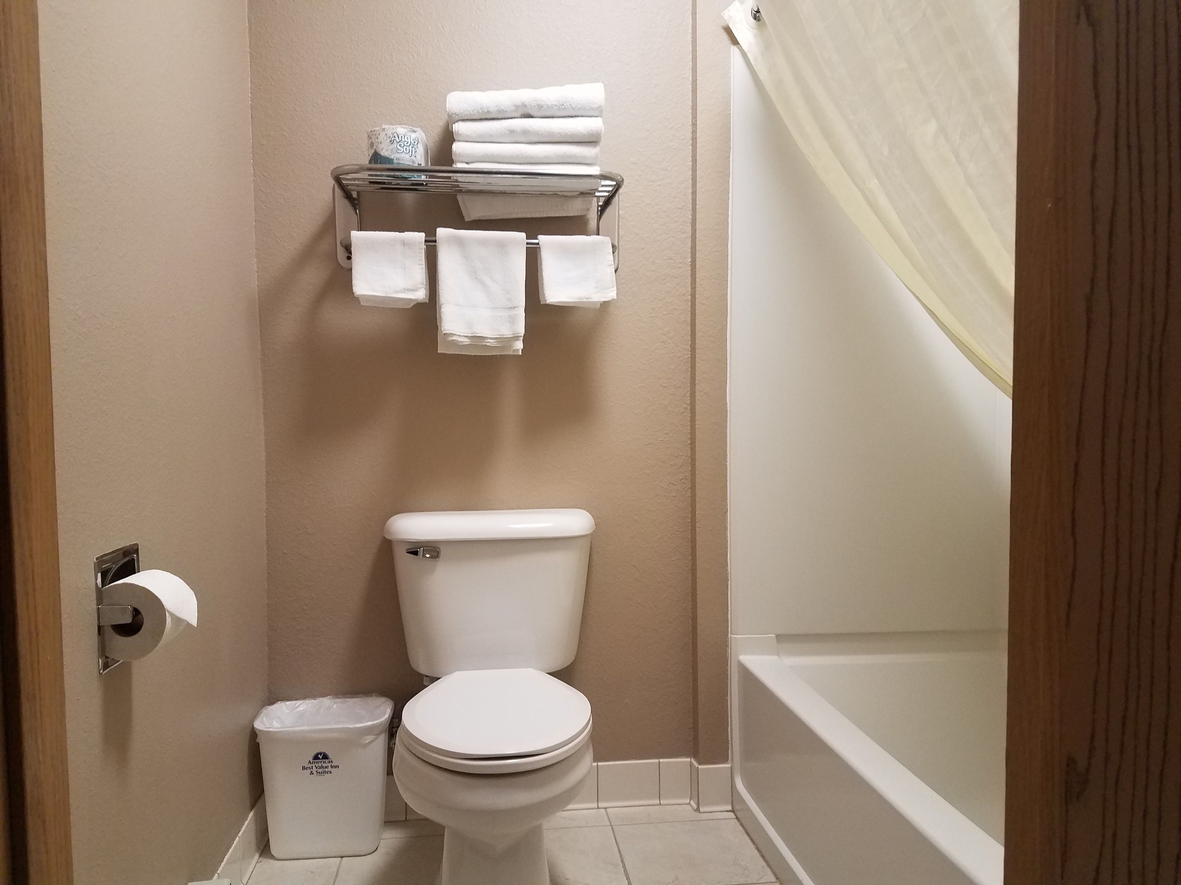 two double beds, non-smoking | bathroom | free toiletries, hair dryer, towels