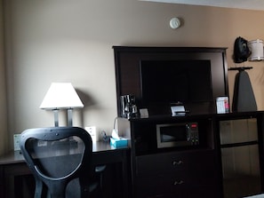 In-room safe, desk, blackout curtains, iron/ironing board