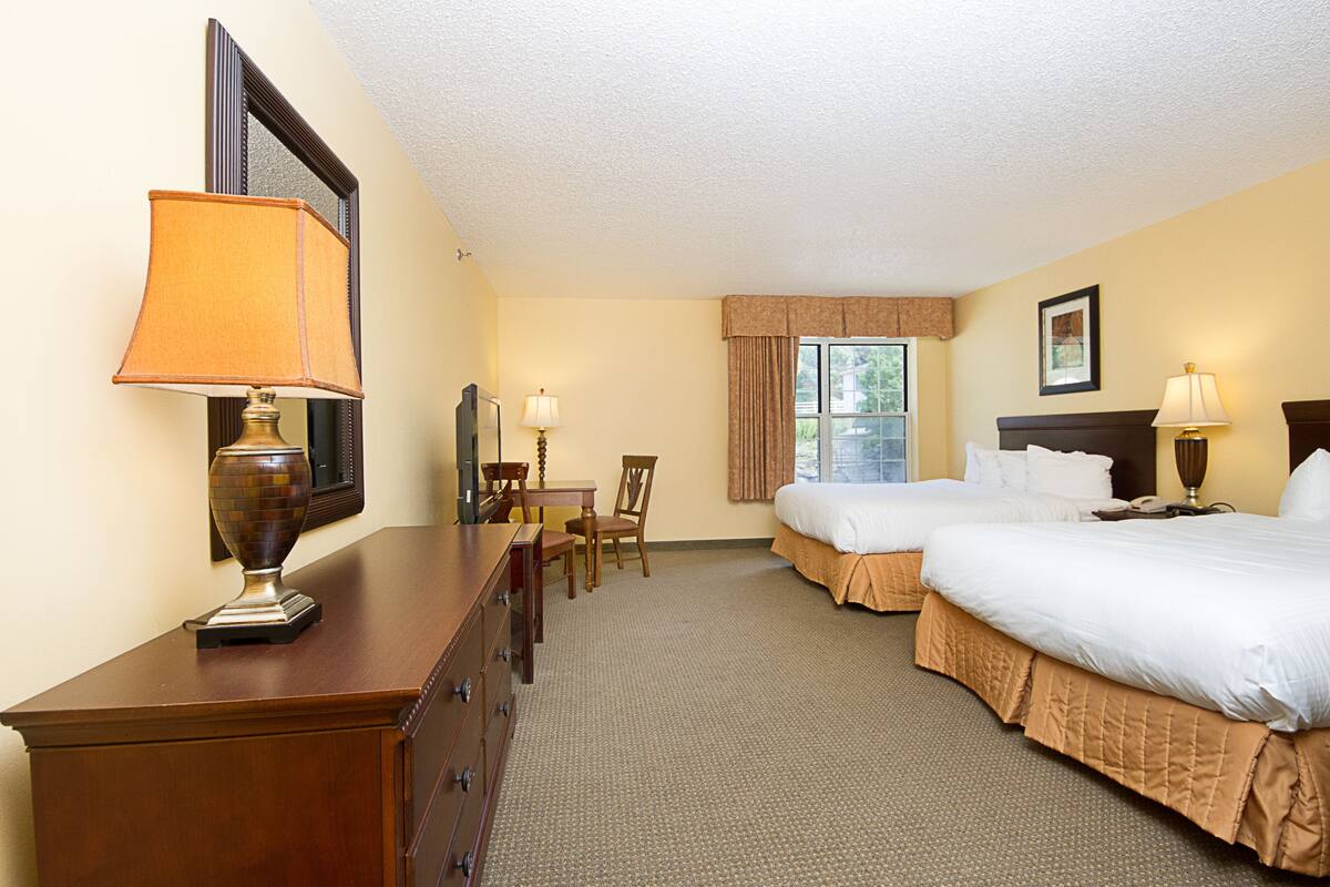 Standard Room, 2 Queen Beds | Down comforters, iron/ironing board, rollaway beds, alarm clocks