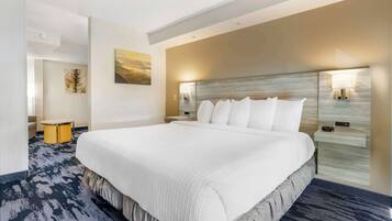 In-room safe, desk, blackout curtains, iron/ironing board