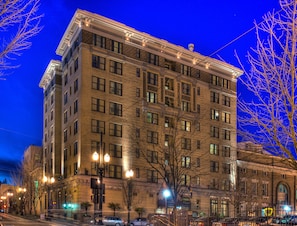 Front of property – evening/night