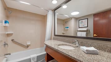 Room, 1 King Bed with Sofa bed (Sofa Sleeper, View) | Bathroom