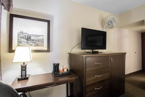 Premium bedding, pillow-top beds, in-room safe, desk
