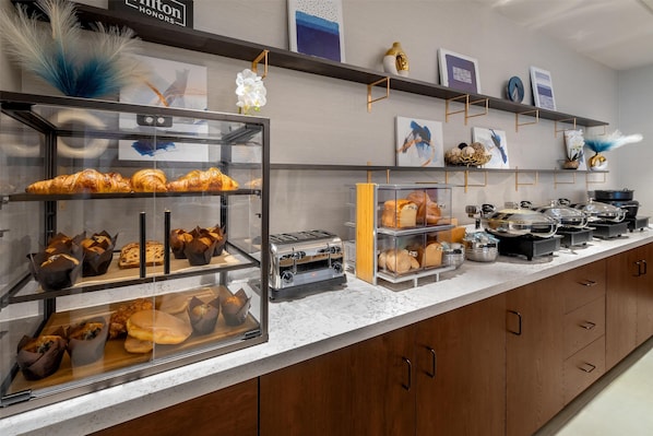 Daily buffet breakfast for a fee