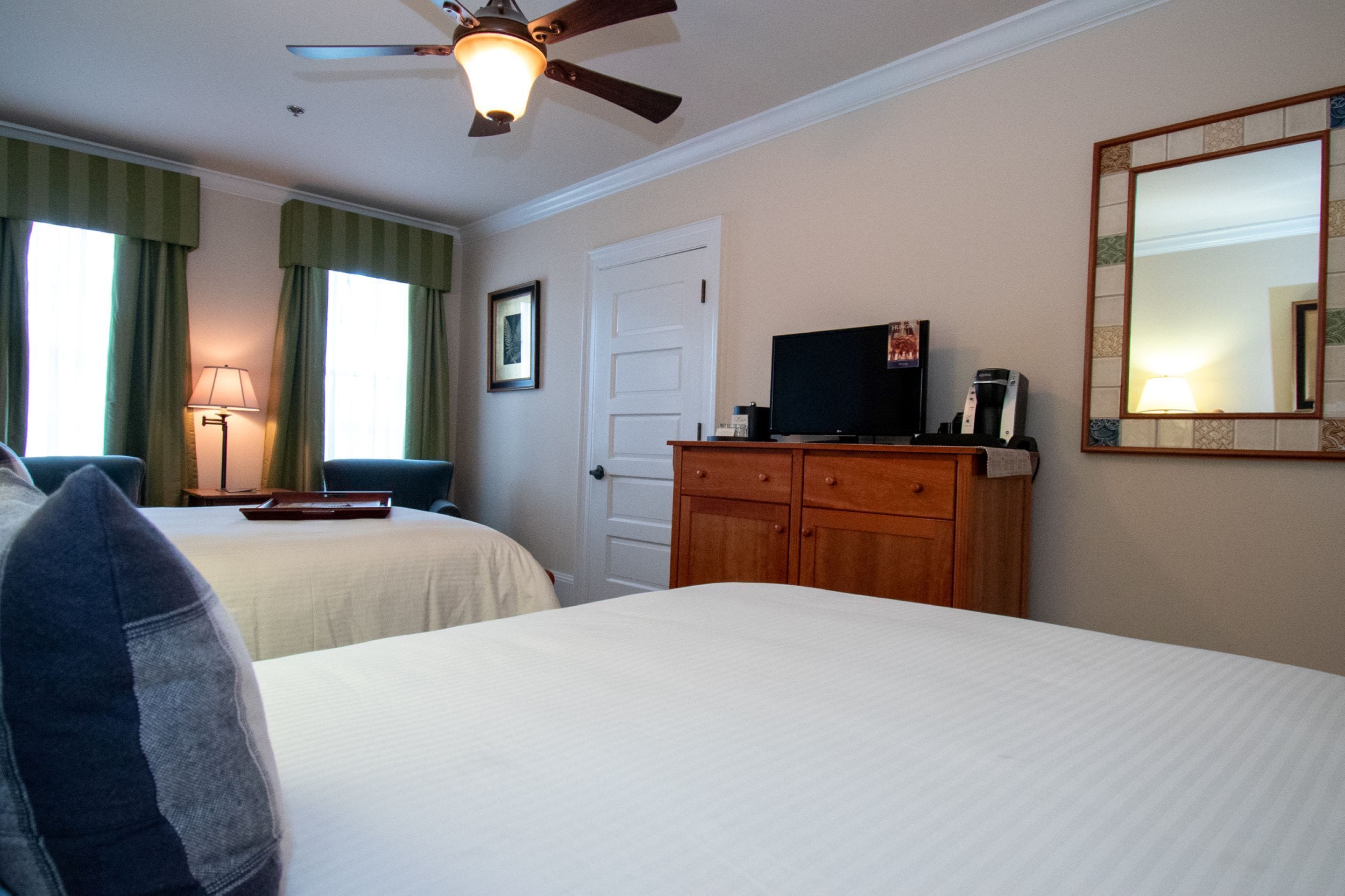 room, 2 double beds | premium bedding, desk, laptop workspace, blackout curtains