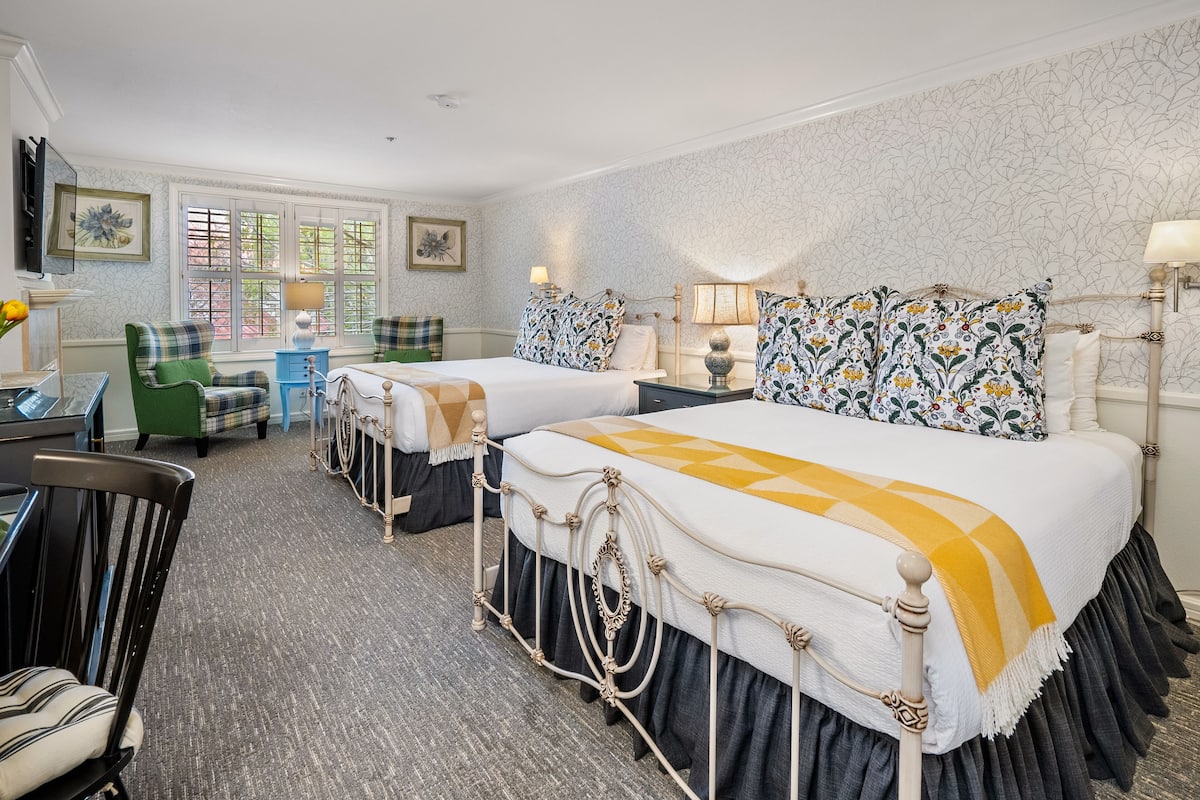 Deluxe Room, 2 Queen Beds (Main Inn) | Egyptian cotton sheets, premium bedding, pillow-top beds