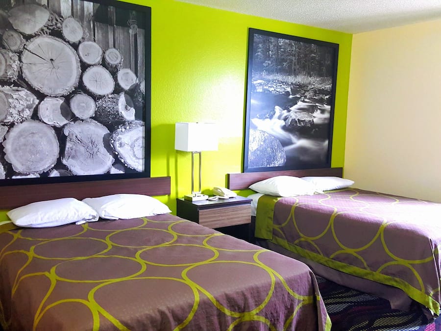 Room, 2 Double Beds, Smoking | Desk, free WiFi, bed sheets