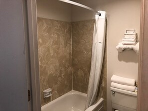 Desk, blackout drapes, iron/ironing board, free cribs/infant beds