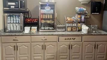 Free daily on-the-go breakfast