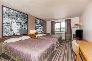 In-room safe, desk, laptop workspace, blackout drapes