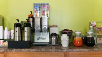 Free daily on-the-go breakfast