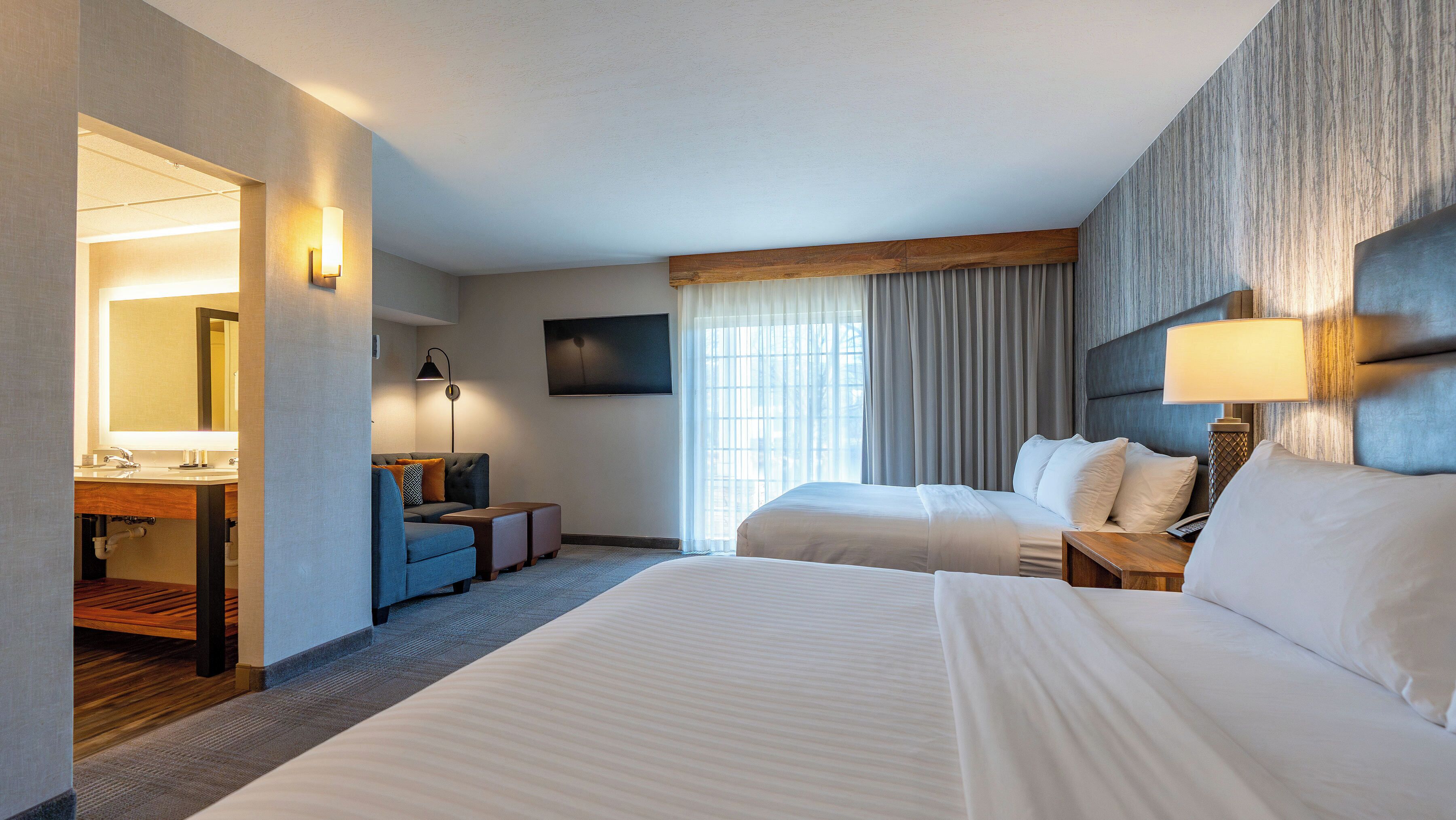 1 bedroom, premium bedding, individually decorated