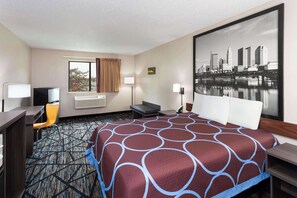 Chambre, 1 grand lit, non-fumeur | Coffre-fort, rideaux d’obscurcissement, fer et planche à repasser