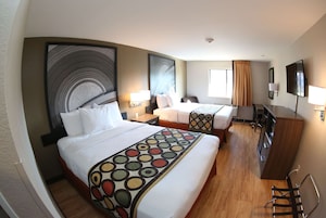 Room, 2 Queen Beds, Non Smoking | Hypo-allergenic bedding, pillowtop beds, desk, blackout drapes