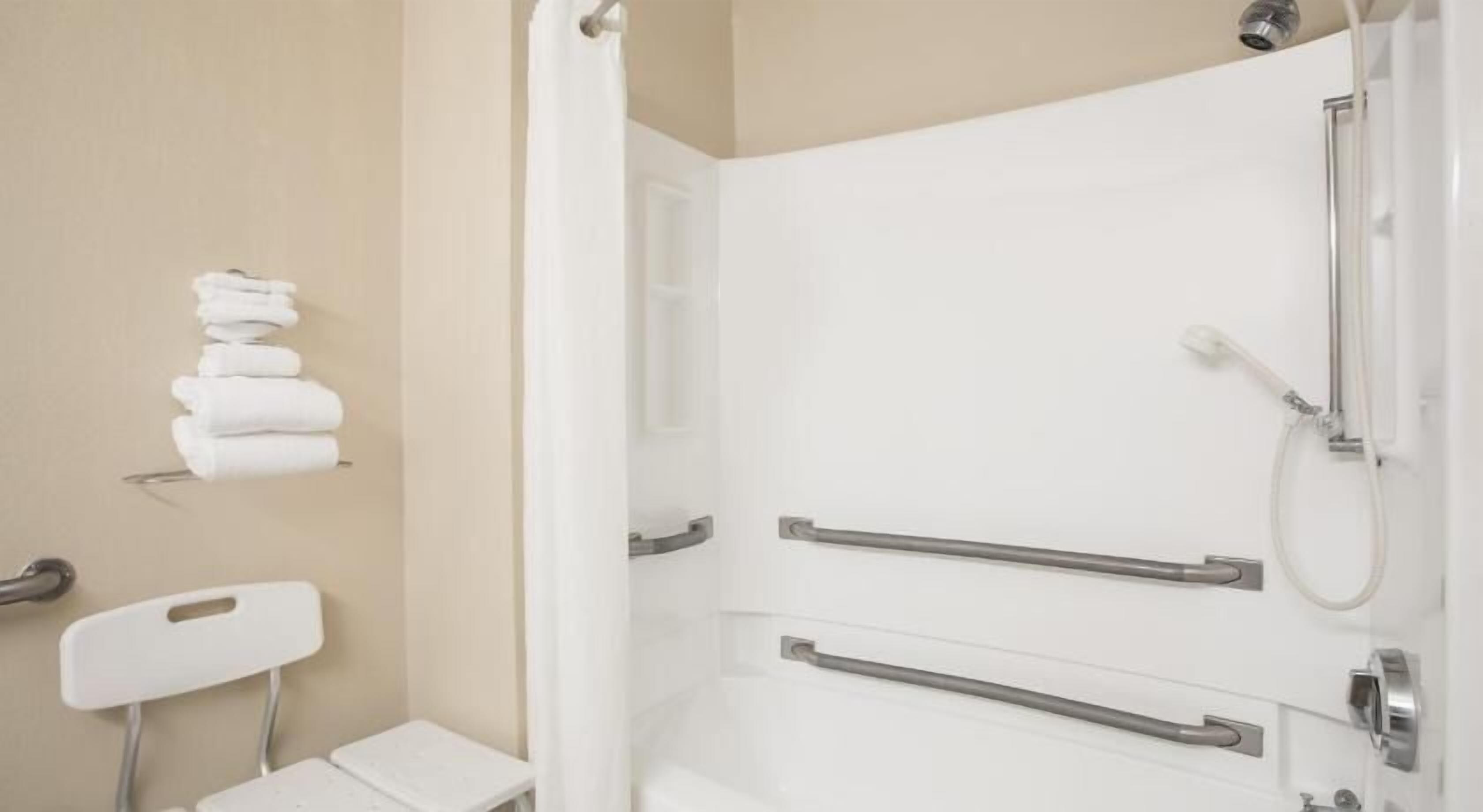 Bathroom | Combined shower/bathtub, free toiletries, hair dryer, towels