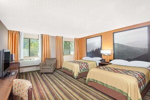 In-room safe, desk, iron/ironing board, free cribs/infant beds