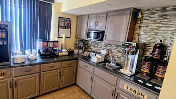 Free daily on-the-go breakfast