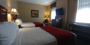 Standaard kamer, 2 queensize bedden | 1 slaapkamer, een strijkplank/strijkijzer, gratis wifi, beddengoed