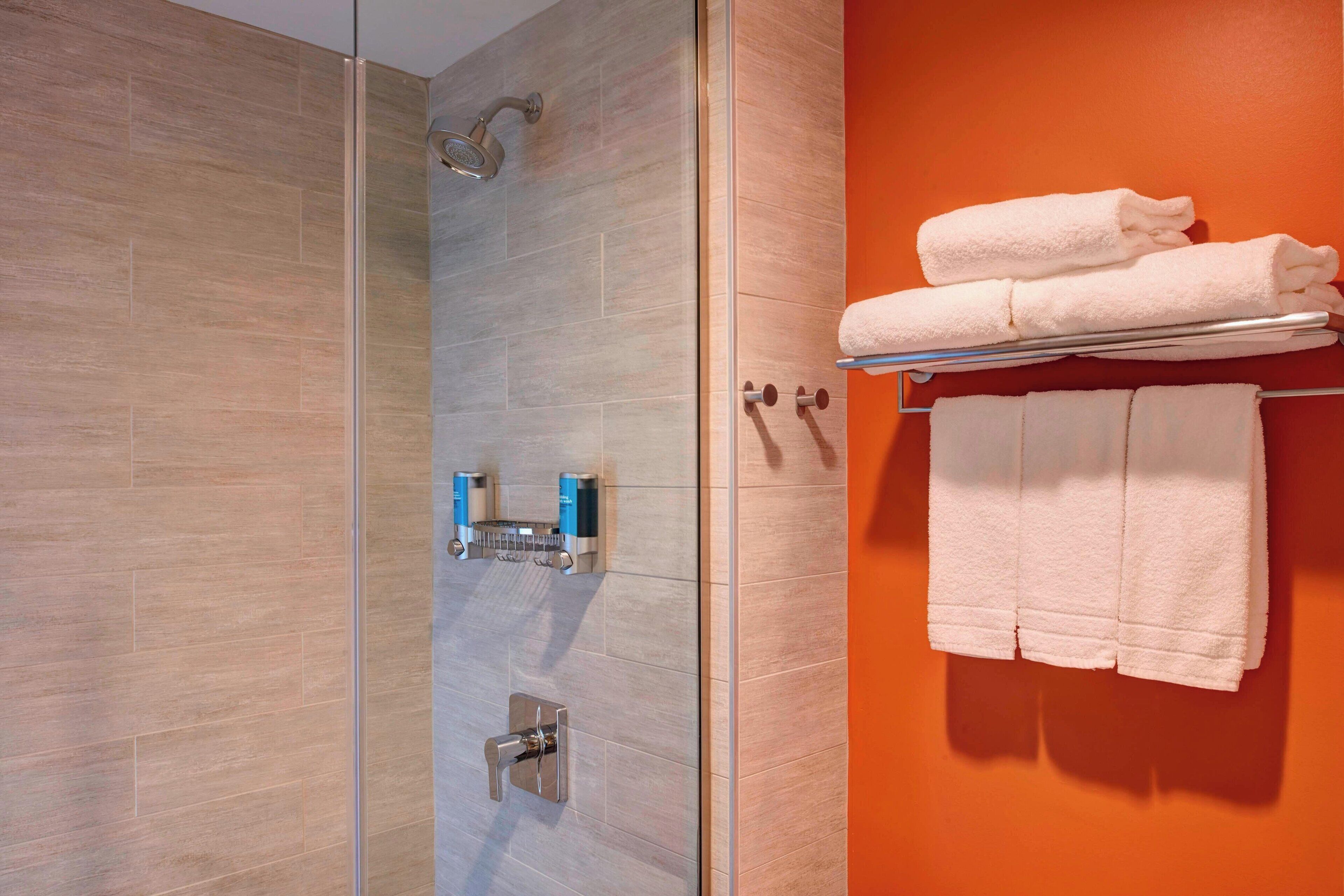 free toiletries, hair dryer, towels, soap