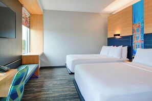 aloft, Room, 2 Queen Beds | Pillowtop beds, in-room safe, desk, laptop workspace - Aloft Columbus Westerville (Westerville)