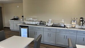 Free daily self-service breakfast 