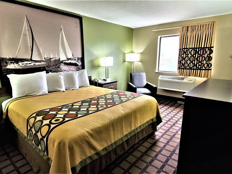 Bureau, espace de travail pour ordinateur portable, rideaux occultants