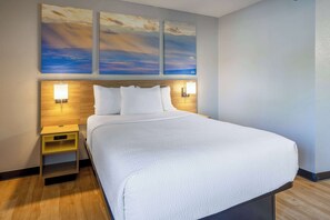 Room, 1 Double Bed, Accessible, Non Smoking (Mobility Accessible, Roll In Shower) | Premium bedding, desk, laptop workspace, iron/ironing board