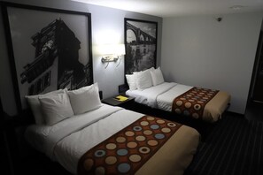 Blackout drapes, iron/ironing board, free WiFi, bed sheets