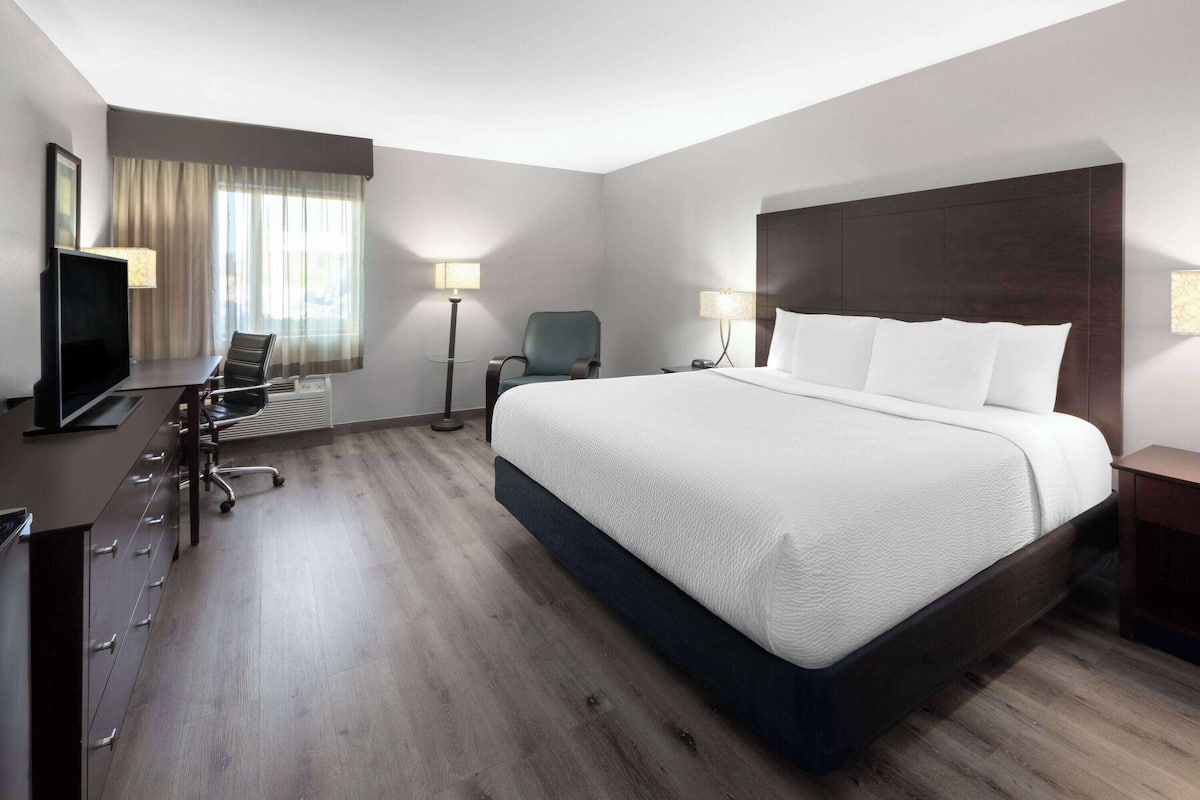 Premium bedding, desk, iron/ironing board, free cots/infant beds