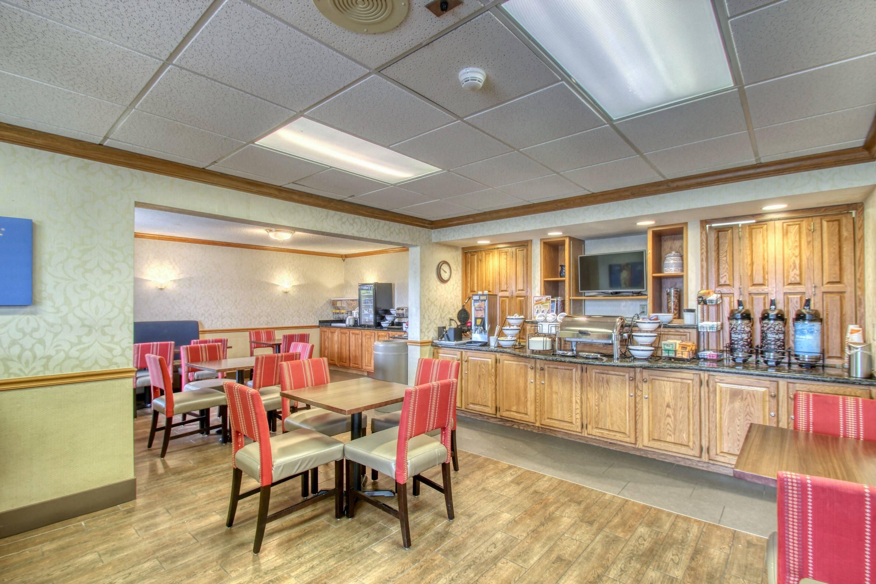 Free buffet breakfast