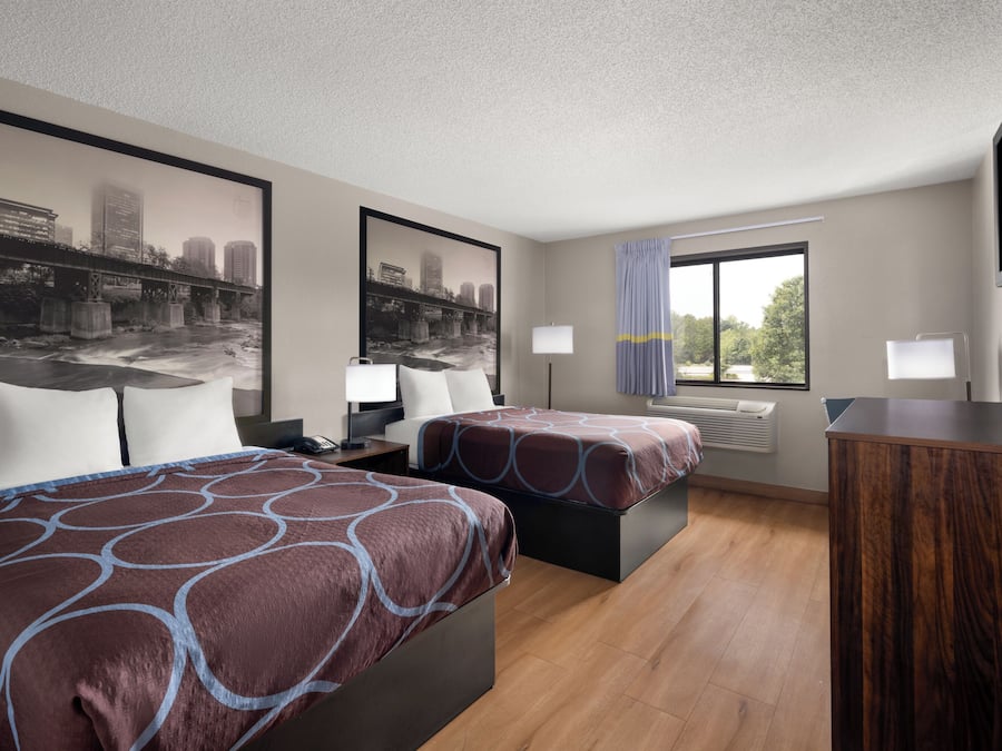 Room, 2 Double Beds, Non Smoking | Desk, iron/ironing board, free WiFi, bed sheets