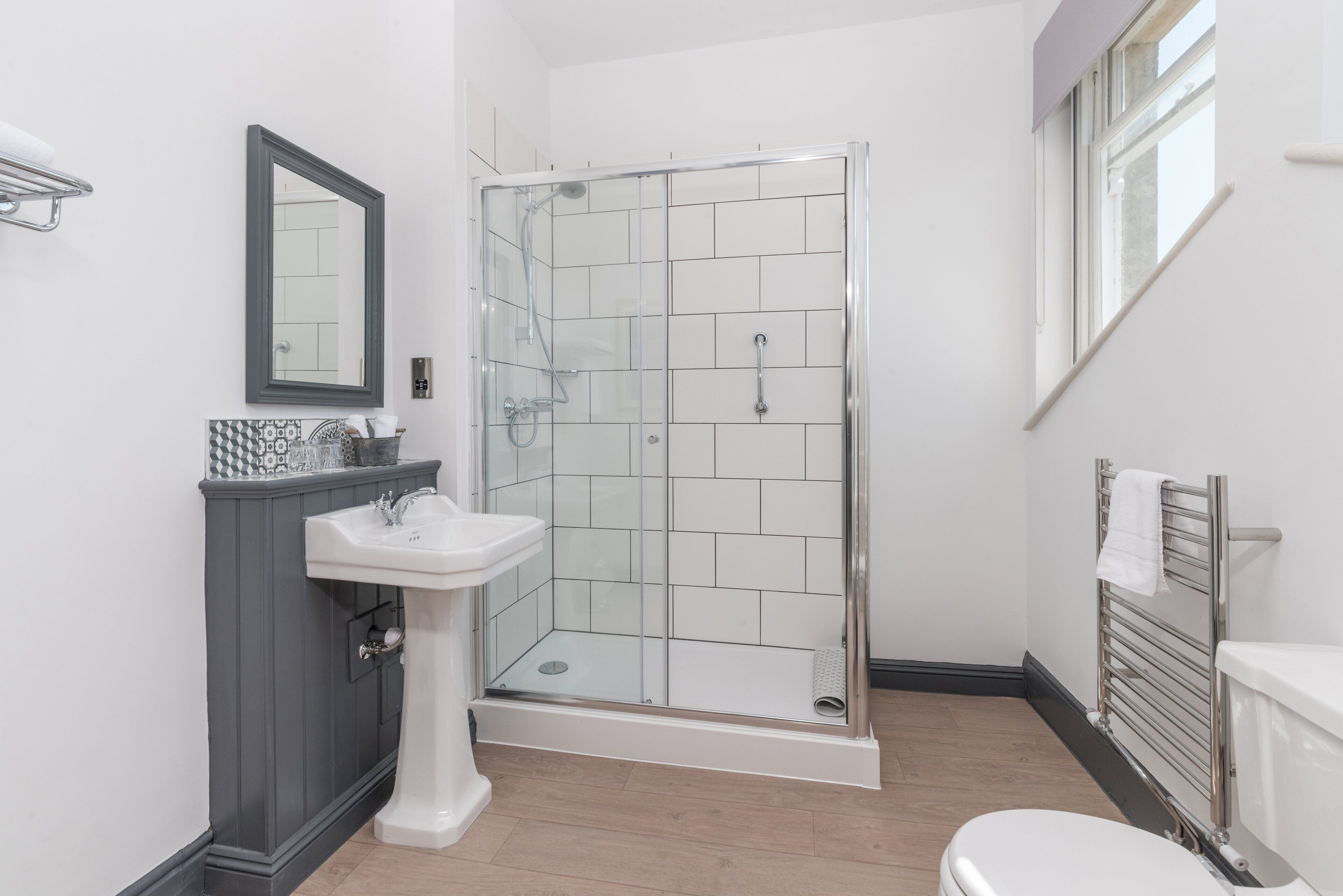 free toiletries, hair dryer, towels, soap