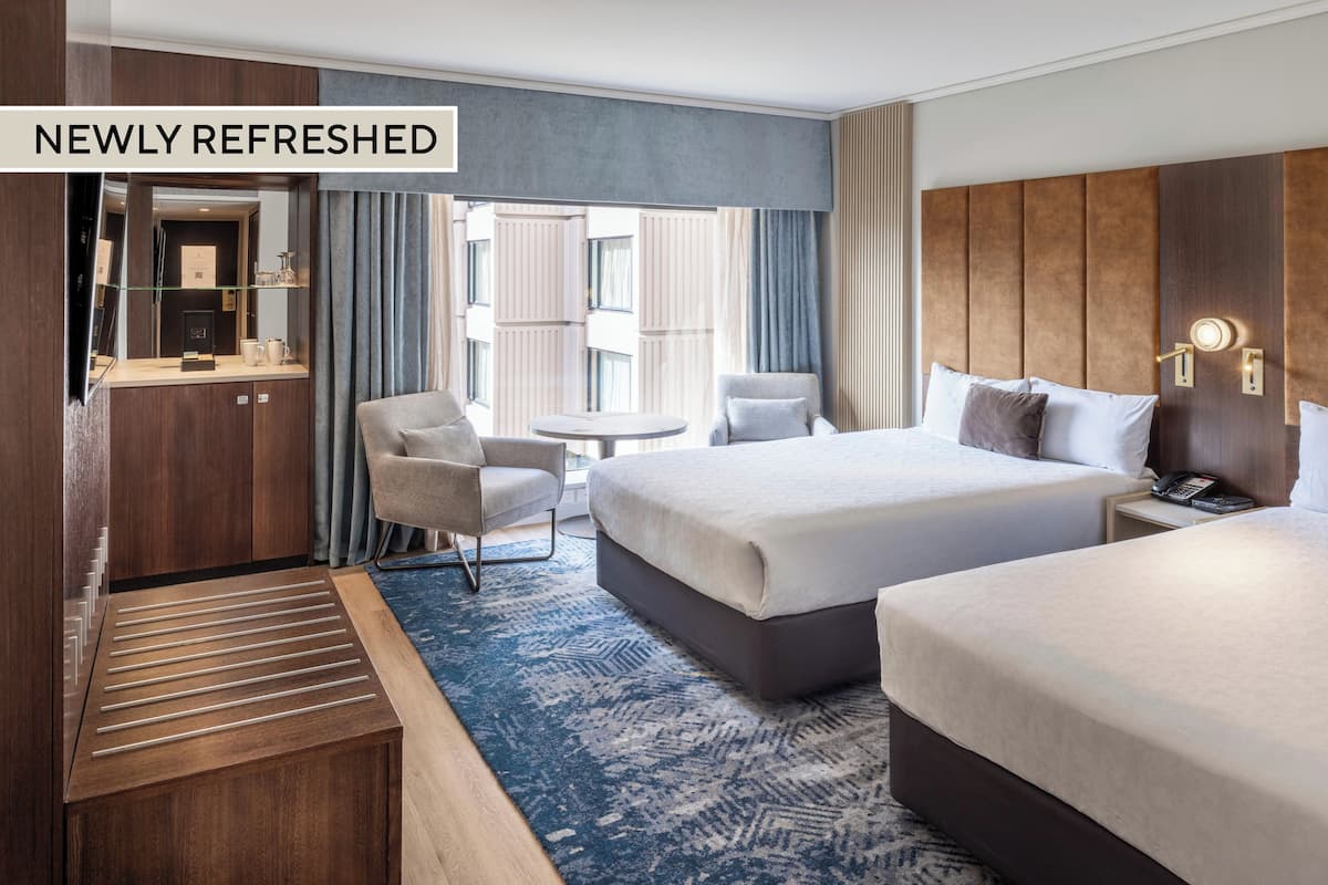 Rom – deluxe, 2 dobbeltsenger | Sengetøy av topp kvalitet og senger med Select Comfort-madrass